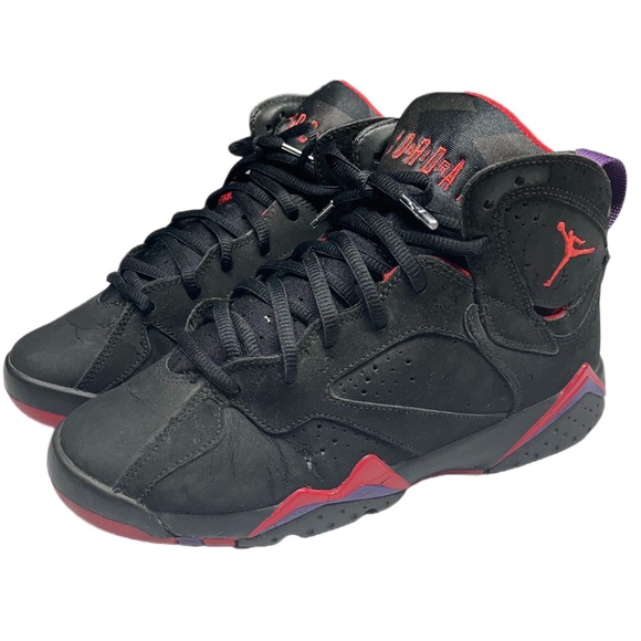 Air Jordan 7 raptors 2012 black and red women’s size 7.5 Jordan’s shoes - Picture 1 of 16